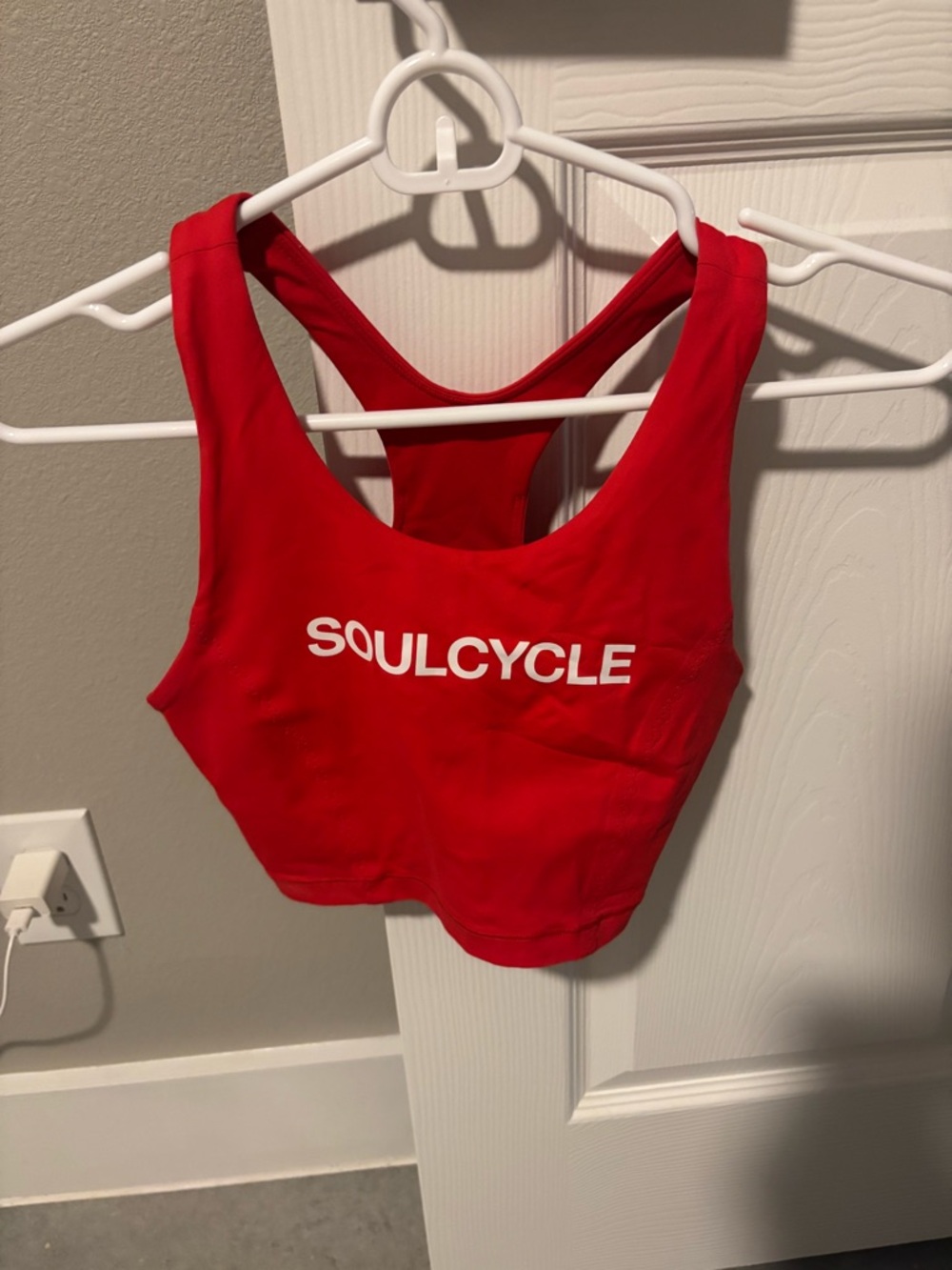 Lululemon SoulCycle Bright Red Racerback Cropped Tank